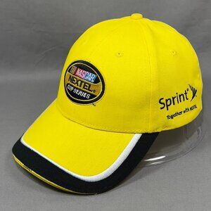 NASCAR Nextel Cup Series Strapback Hat Cap Yellow Racing Motorsports Sprint Mens